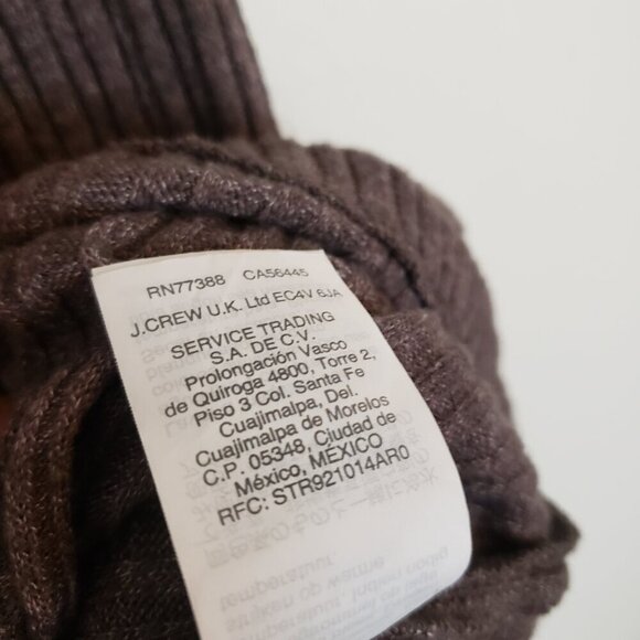 Madewell Heather Brown Ribbed Wrap Long Sleeve Cardigan Sweater Small - Picture 7 of 8